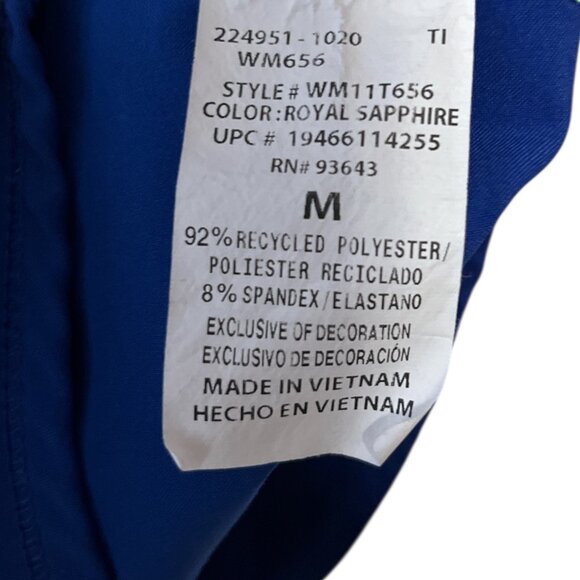 Scrubstar Women’s Size M Royal Sapphire Blue Active Scrub Top – Reflective Trim, - Picture 6 of 9